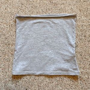 gray tube top